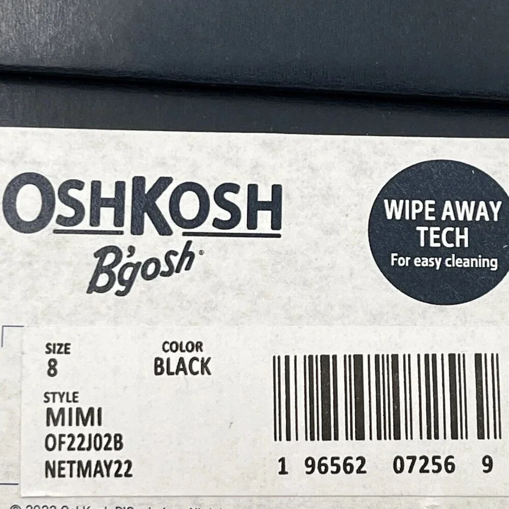 OshKosh‎ BGosh Toddler Girls Ankle Booties Size 8-9 Black Fashion Casual Shoes